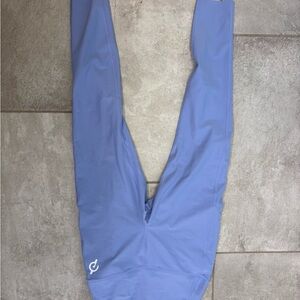 Light Blue Leggings with Peloton Logo